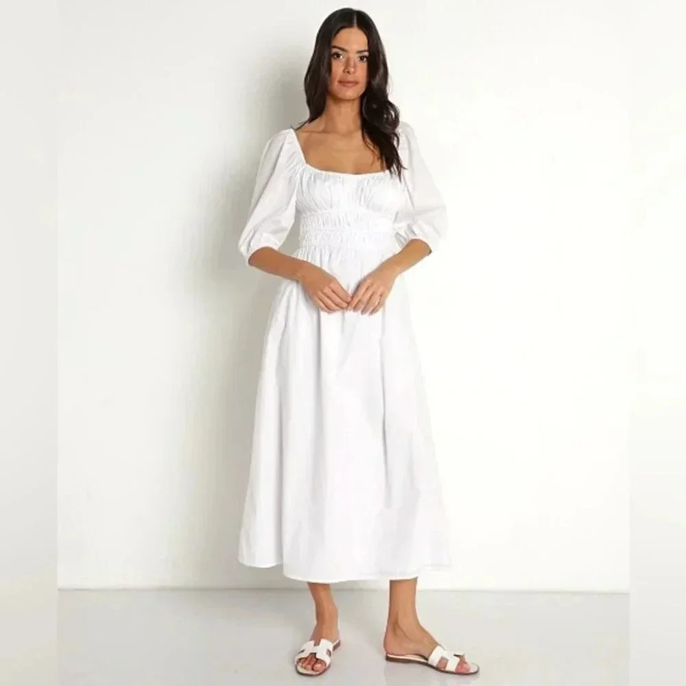 Revolve Faithful the Brand Harmonita Poplin Dress NWT - Picture 1 of 5